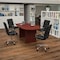 Flash Furniture Oval 35" W, 72" L, 29.5" H, Laminate Top, Red BLN-6GCCHR2286-BK-GG - alternate 1